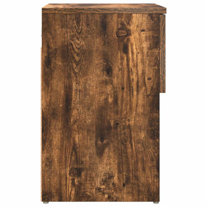 vidaXL Bed Cabinet 2 pcs Smoked Oak 29 x 31.5 x 49 cm Engineered Wood