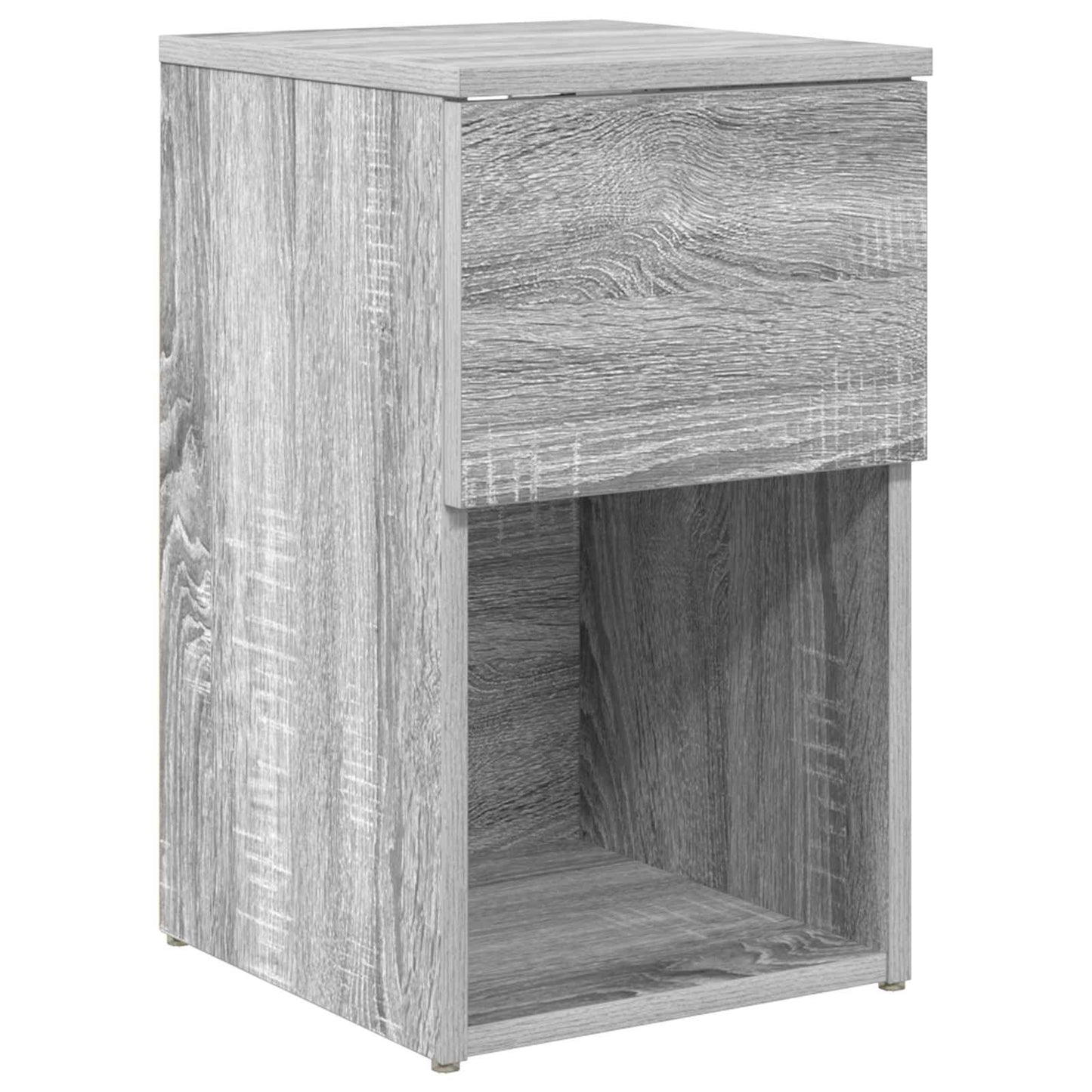 vidaXL Bed Cabinet 2 pcs Grey Sonoma 29 x 31.5 x 49 cm Engineered Wood