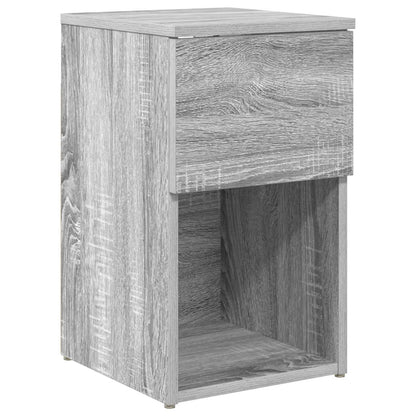 vidaXL Bed Cabinet 2 pcs Grey Sonoma 29 x 31.5 x 49 cm Engineered Wood