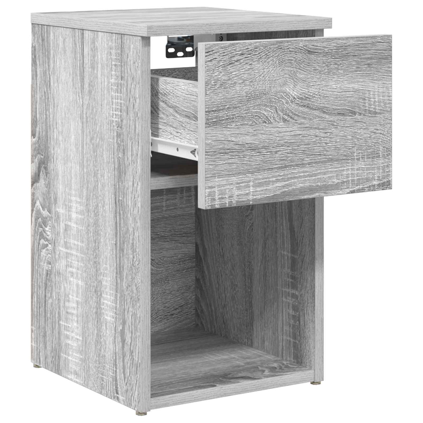 vidaXL Bed Cabinet 2 pcs Grey Sonoma 29 x 31.5 x 49 cm Engineered Wood