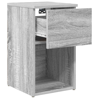 vidaXL Bed Cabinet 2 pcs Grey Sonoma 29 x 31.5 x 49 cm Engineered Wood