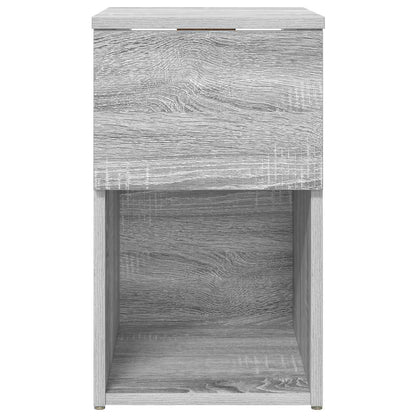 vidaXL Bed Cabinet 2 pcs Grey Sonoma 29 x 31.5 x 49 cm Engineered Wood