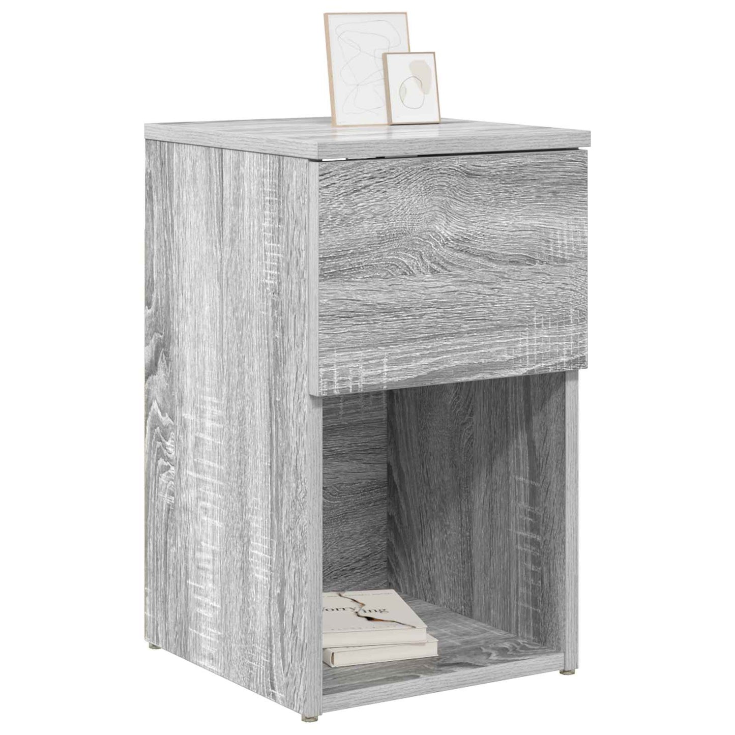 vidaXL Bed Cabinet 2 pcs Grey Sonoma 29 x 31.5 x 49 cm Engineered Wood