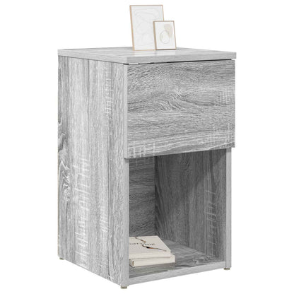 vidaXL Bed Cabinet 2 pcs Grey Sonoma 29 x 31.5 x 49 cm Engineered Wood