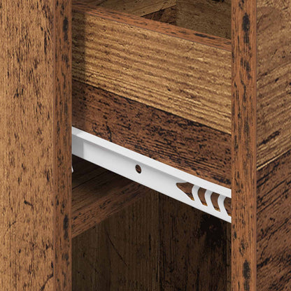 vidaXL Bed Cabinet Old Wood 29 x 31.5 x 49 cm Engineered Wood