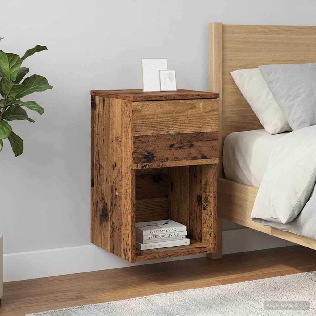 vidaXL Bed Cabinet 2 pcs Old Wood 29 x 31.5 x 49 cm Engineered Wood