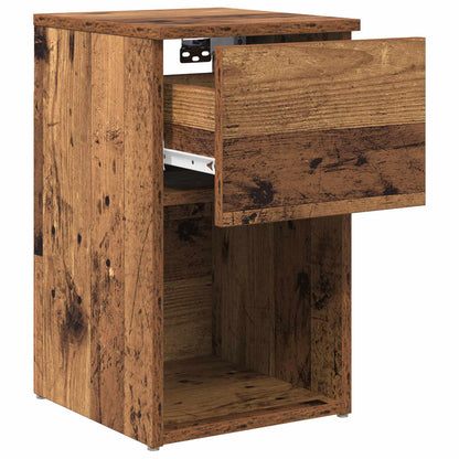 vidaXL Bed Cabinet Old Wood 29 x 31.5 x 49 cm Engineered Wood