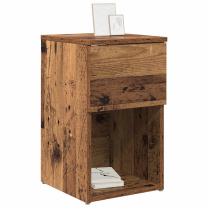 vidaXL Bed Cabinet Old Wood 29 x 31.5 x 49 cm Engineered Wood