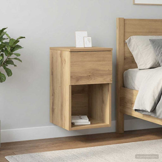 vidaXL Bed Cabinet Artisan Oak 29 x 31.5 x 49 cm Engineered Wood