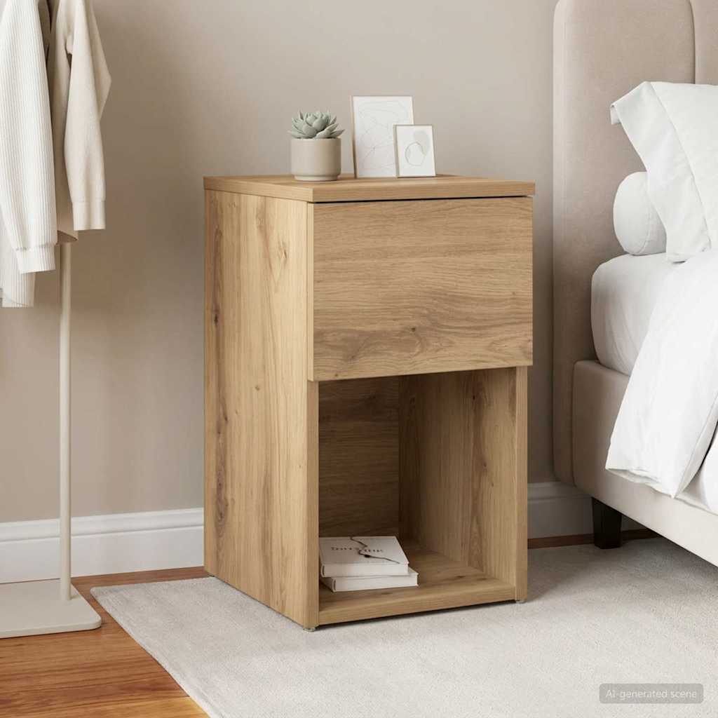 vidaXL Bed Cabinet Artisan Oak 29 x 31.5 x 49 cm Engineered Wood