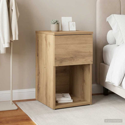 vidaXL Bed Cabinet Artisan Oak 29 x 31.5 x 49 cm Engineered Wood