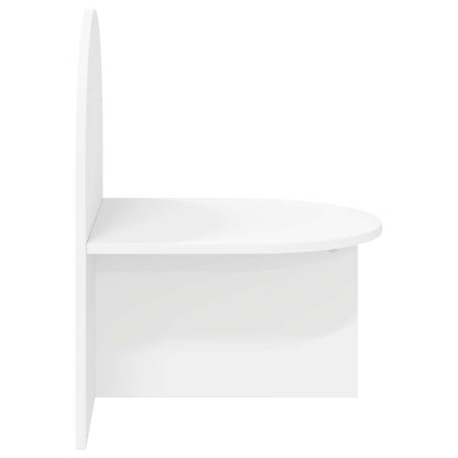 vidaXL Bedside Table White 48 x 49 x 65 cm Engineered Wood