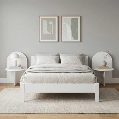 vidaXL Bedside Table 2 pcs White 48 x 49 x 65 cm Engineered Wood