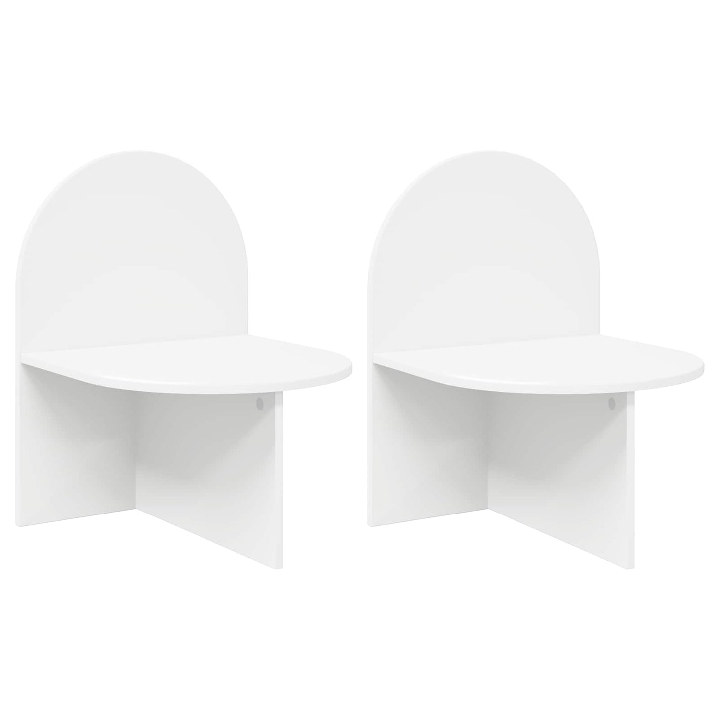 vidaXL Bedside Table 2 pcs White 48 x 49 x 65 cm Engineered Wood