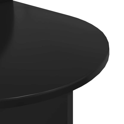 vidaXL Bedside Table Black Oak 48 x 49 x 65 cm Engineered Wood