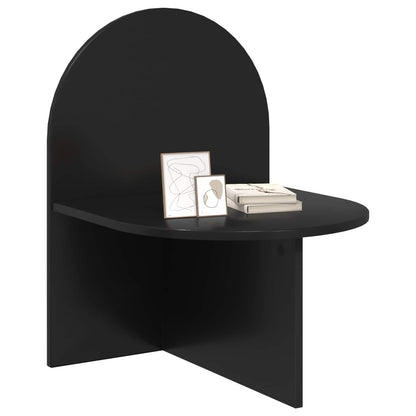 vidaXL Bedside Table Black Oak 48 x 49 x 65 cm Engineered Wood