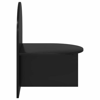 vidaXL Bedside Table Black Oak 48 x 49 x 65 cm Engineered Wood