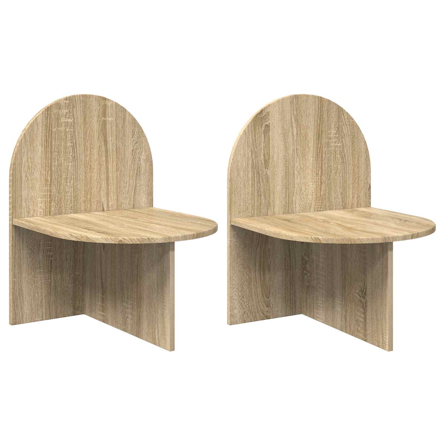 vidaXL Bedside Table 2 pcs Sonoma Oak 48 x 49 x 65 cm Engineered Wood