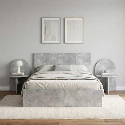 vidaXL Bedside Table 2 pcs Concrete Grey 48 x 49 x 65 cm