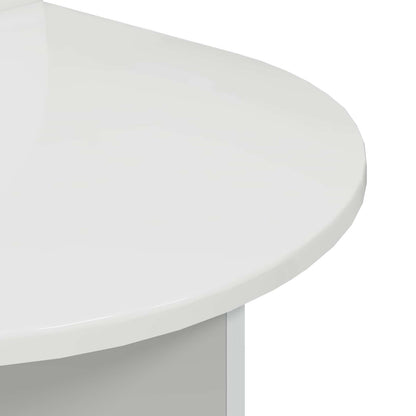 vidaXL Bedside Table 2 pcs High Gloss White 48 x 49 x 65 cm