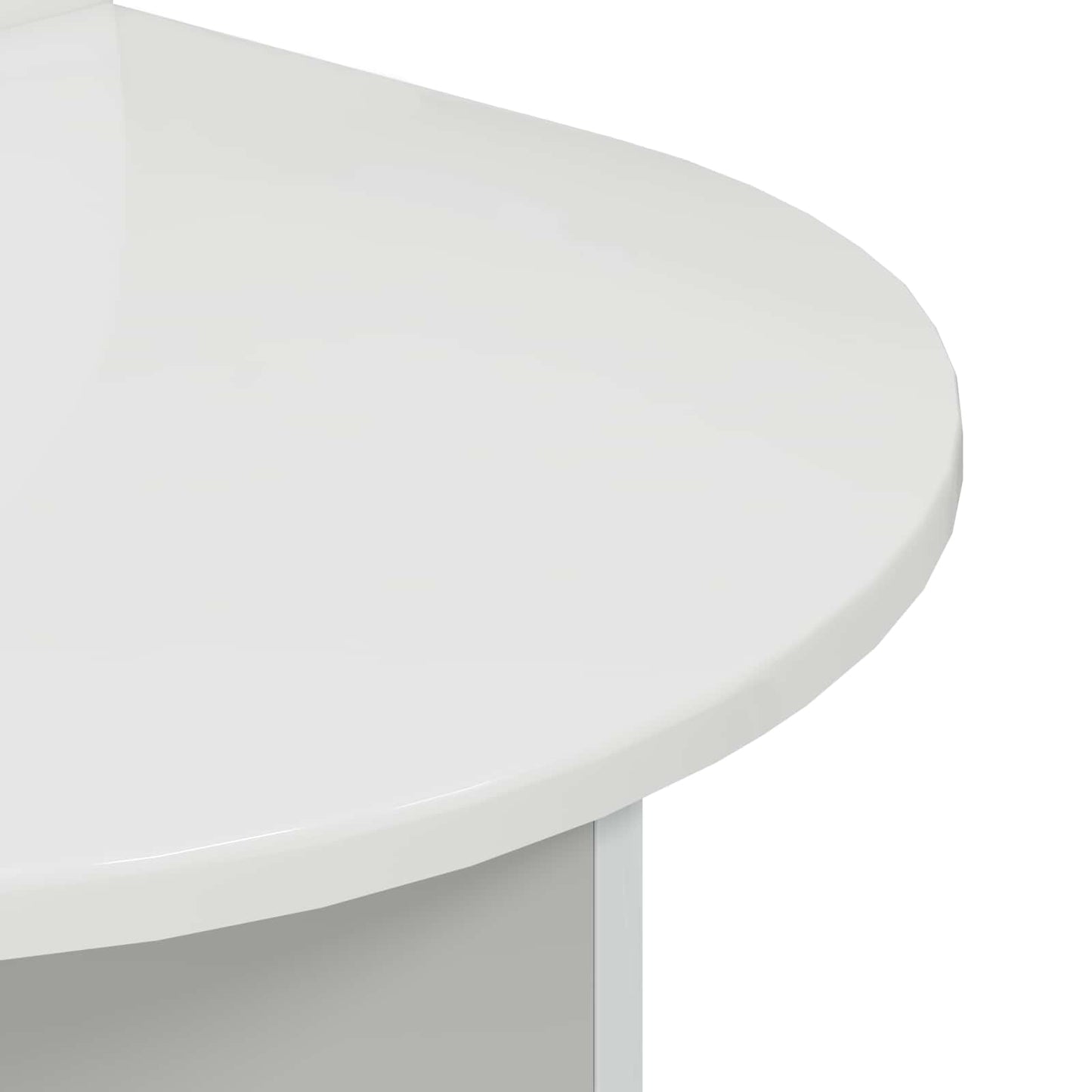 vidaXL Bedside Table 2 pcs High Gloss White 48 x 49 x 65 cm