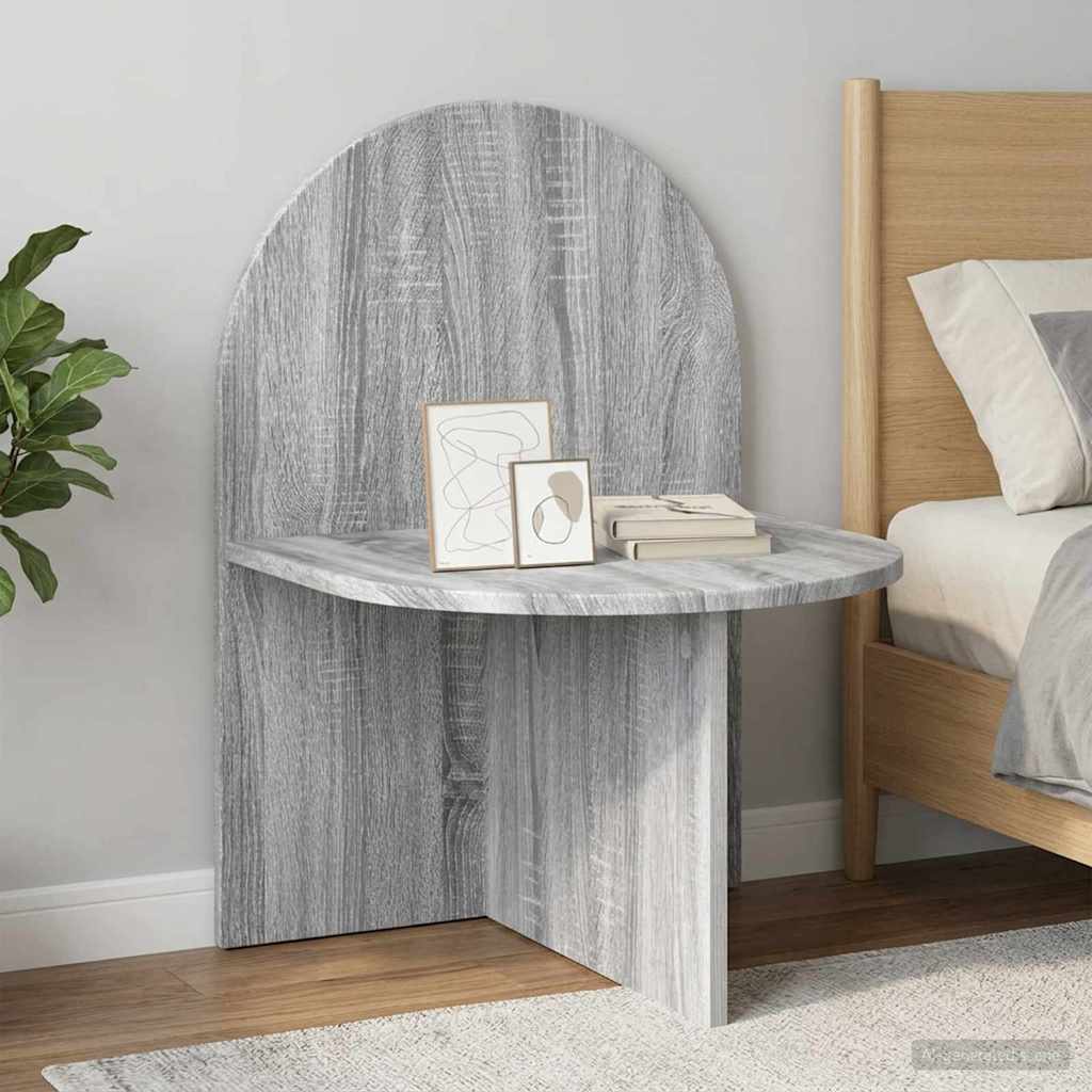 vidaXL Bedside Table 2 pcs Grey Sonoma 48 x 49 x 65 cm Engineered Wood