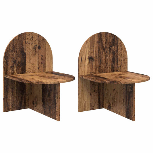 vidaXL Bedside Table 2 pcs Old Wood 48 x 49 x 65 cm Engineered Wood