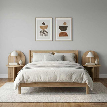 vidaXL Bedside Table 2 pcs Artisan Oak 48 x 49 x 65 cm Engineered Wood