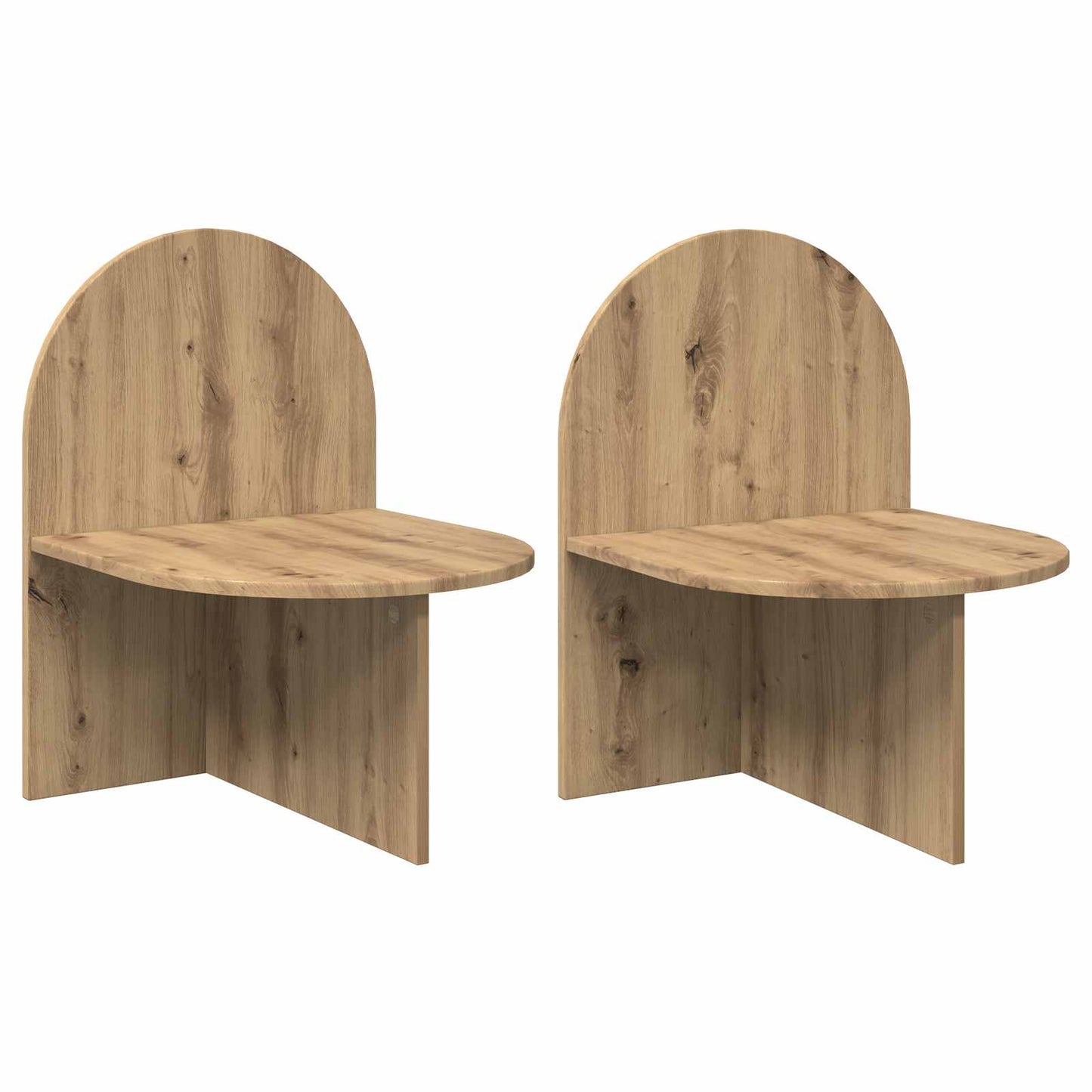 vidaXL Bedside Table 2 pcs Artisan Oak 48 x 49 x 65 cm Engineered Wood