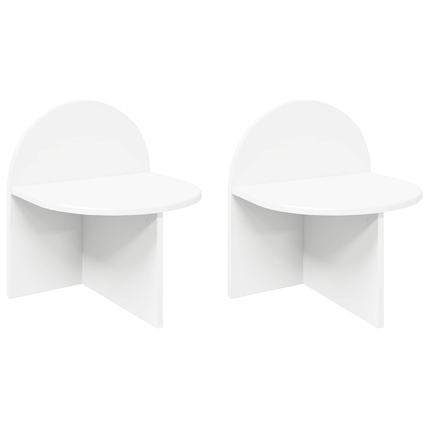 vidaXL Bedside Table 2 pcs White 40 x 35.5 x 45.5 cm Engineered Wood