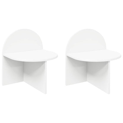 vidaXL Bedside Table 2 pcs White 40 x 35.5 x 45.5 cm Engineered Wood