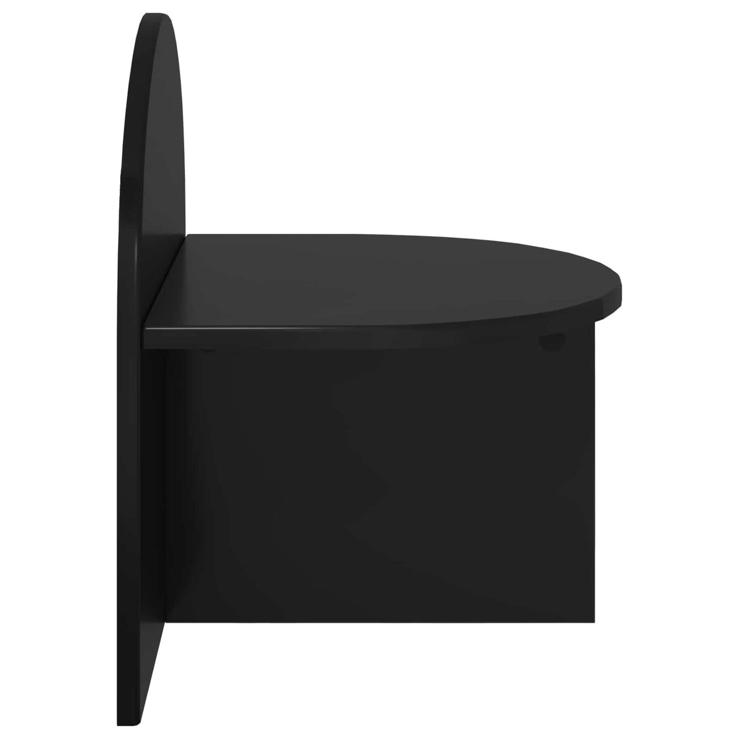 vidaXL Bedside Table 2 pcs Black Oak 40 x 35.5 x 45.5 cm
