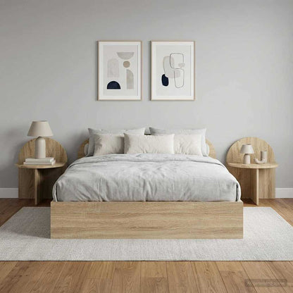 vidaXL Bedside Table 2 pcs Sonoma Oak 40 x 35.5 x 45.5 cm