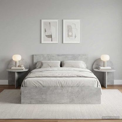 vidaXL Bedside Table 2 pcs Concrete Grey 40 x 35.5 x 45.5 cm