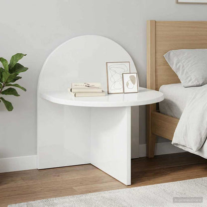 vidaXL Bedside Table 2 pcs High Gloss White 40 x 35.5 x 45.5 cm
