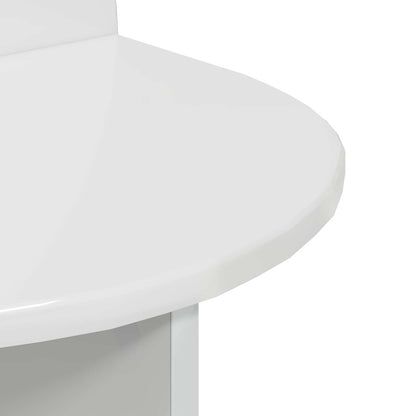 vidaXL Bedside Table 2 pcs High Gloss White 40 x 35.5 x 45.5 cm