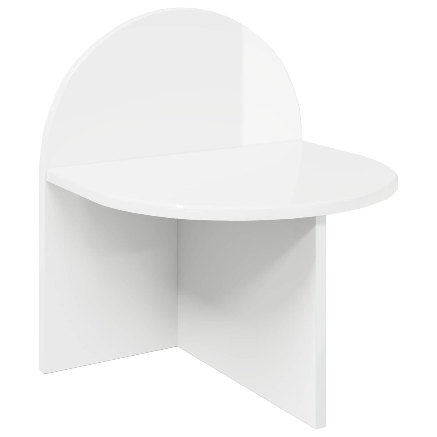 vidaXL Bedside Table 2 pcs High Gloss White 40 x 35.5 x 45.5 cm