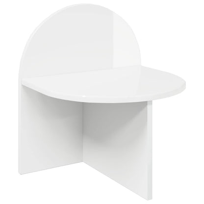 vidaXL Bedside Table 2 pcs High Gloss White 40 x 35.5 x 45.5 cm