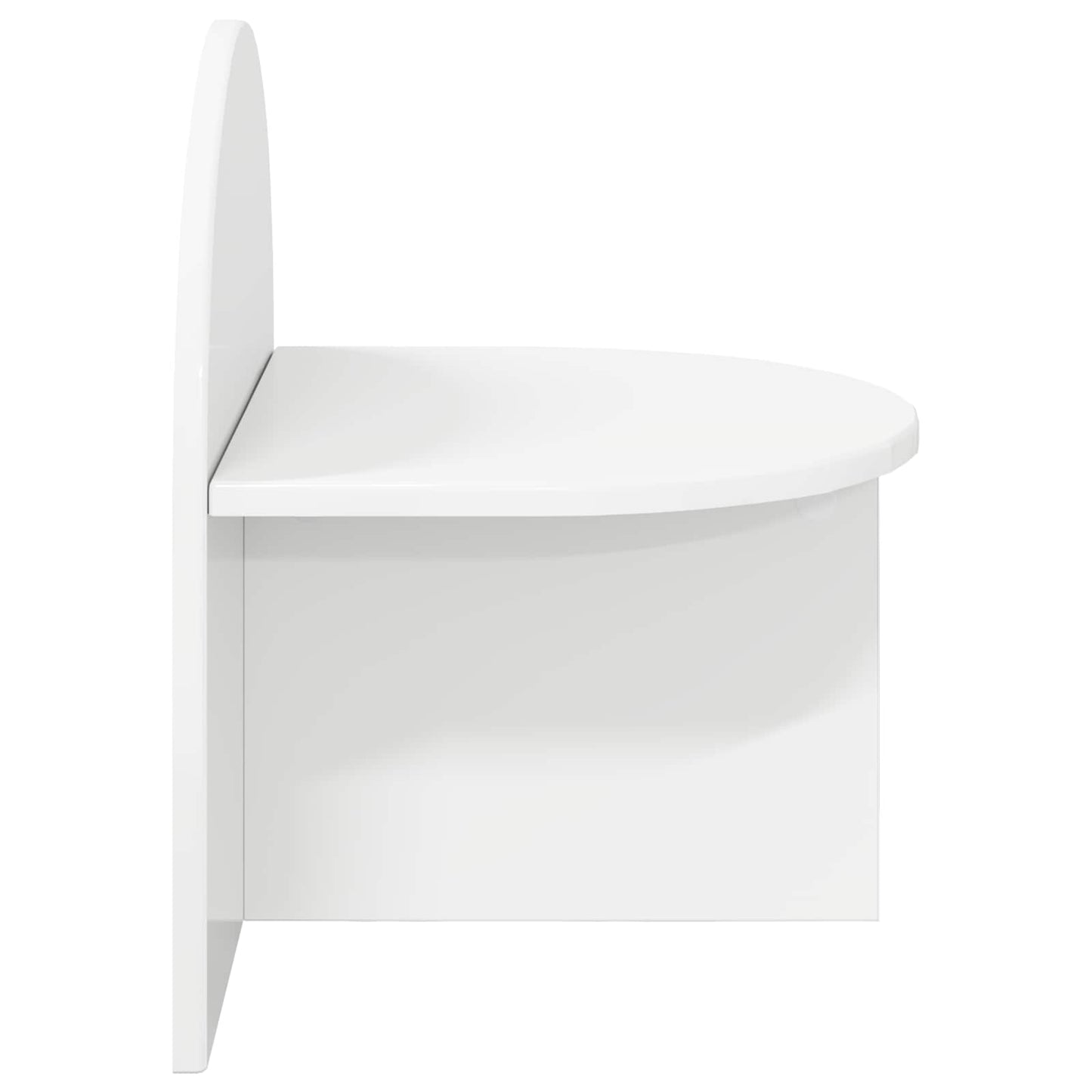 vidaXL Bedside Table 2 pcs High Gloss White 40 x 35.5 x 45.5 cm