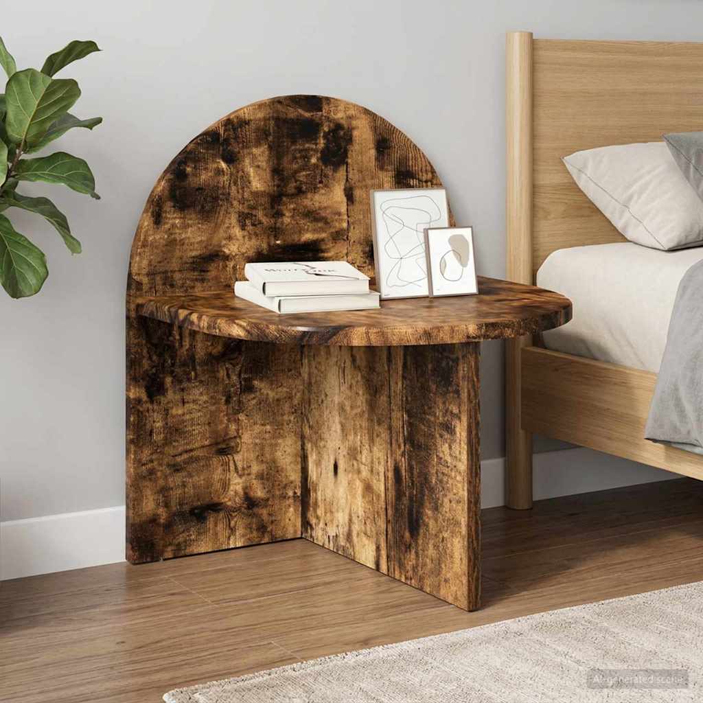 vidaXL Bedside Table 2 pcs Smoked Oak 40 x 35.5 x 45.5 cm
