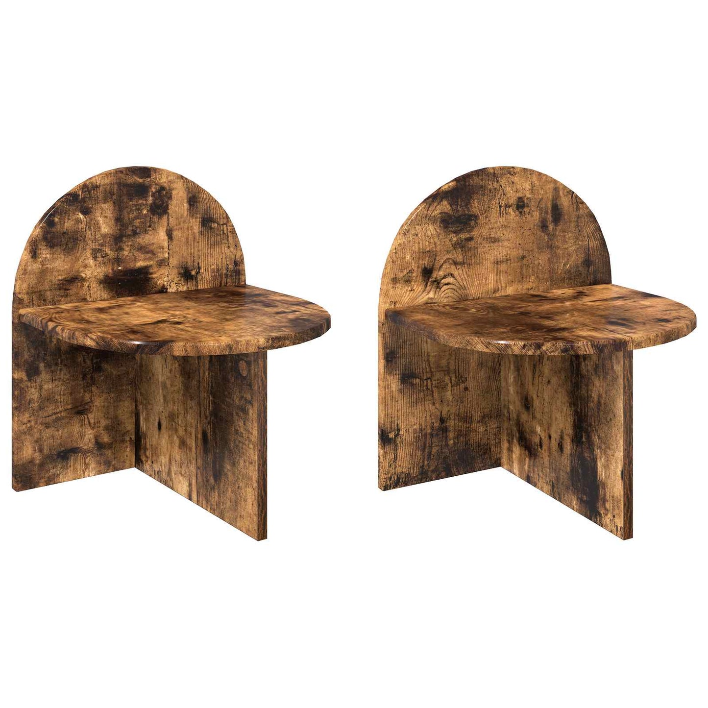 vidaXL Bedside Table 2 pcs Smoked Oak 40 x 35.5 x 45.5 cm
