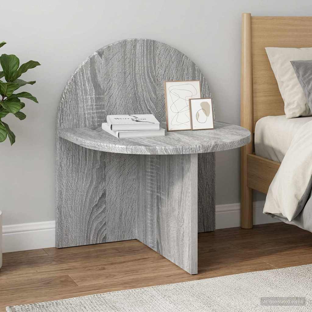 vidaXL Bedside Table 2 pcs Grey Sonoma 40 x 35.5 x 45.5 cm