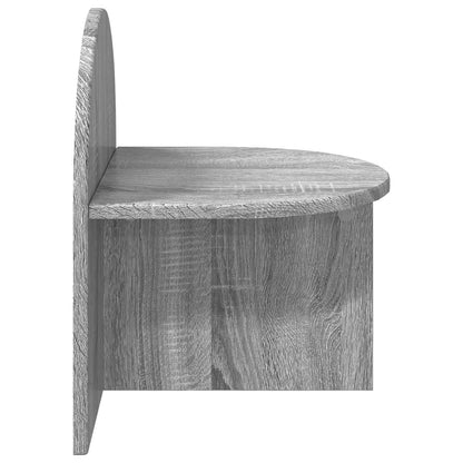vidaXL Bedside Table Grey Sonoma 40 x 35.5 x 45.5 cm Engineered Wood