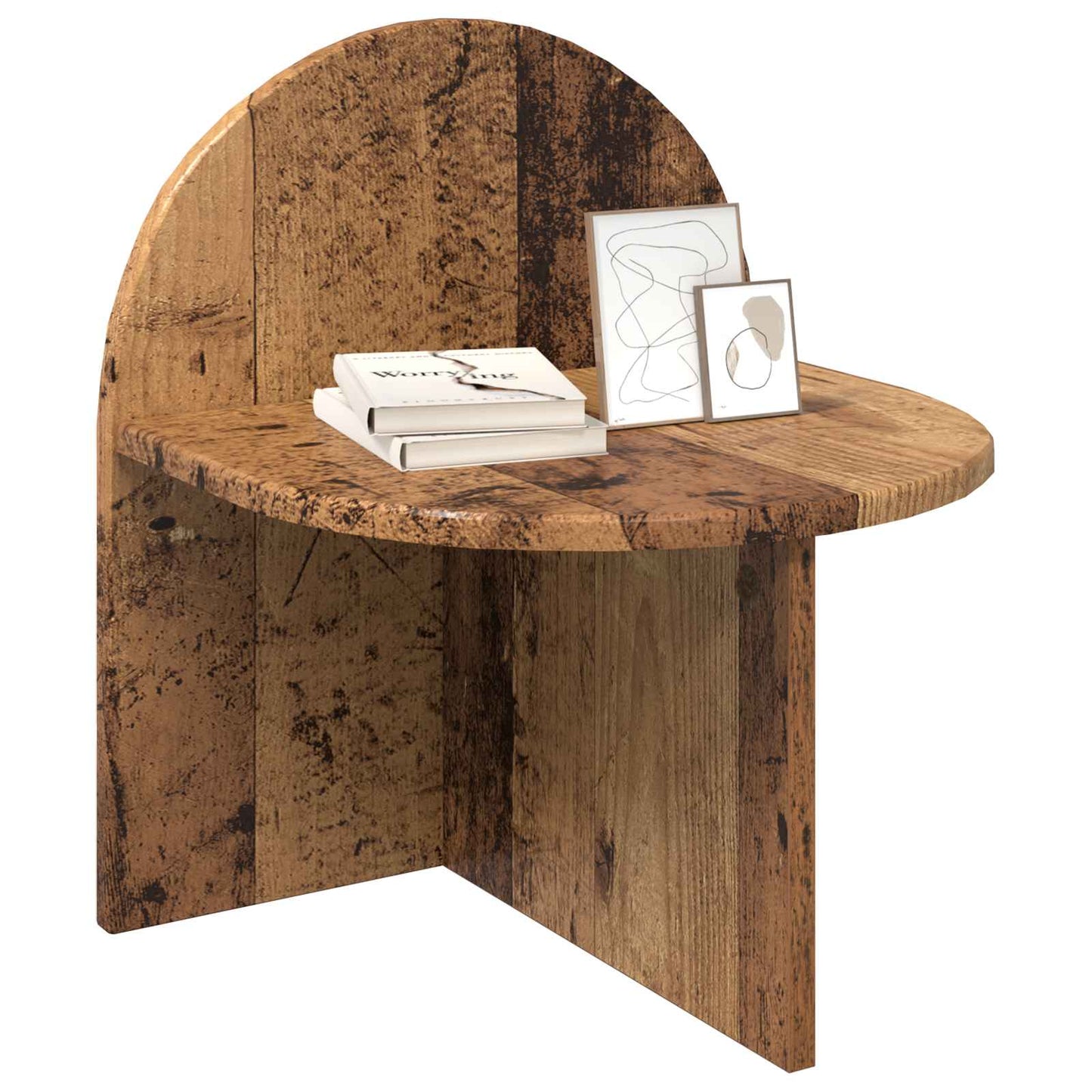 vidaXL Bedside Table Old Wood 40 x 35.5 x 45.5 cm Engineered Wood