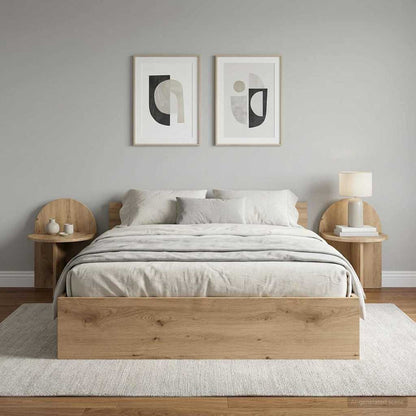 vidaXL Bedside Table 2 pcs Artisan Oak 40 x 35.5 x 45.5 cm