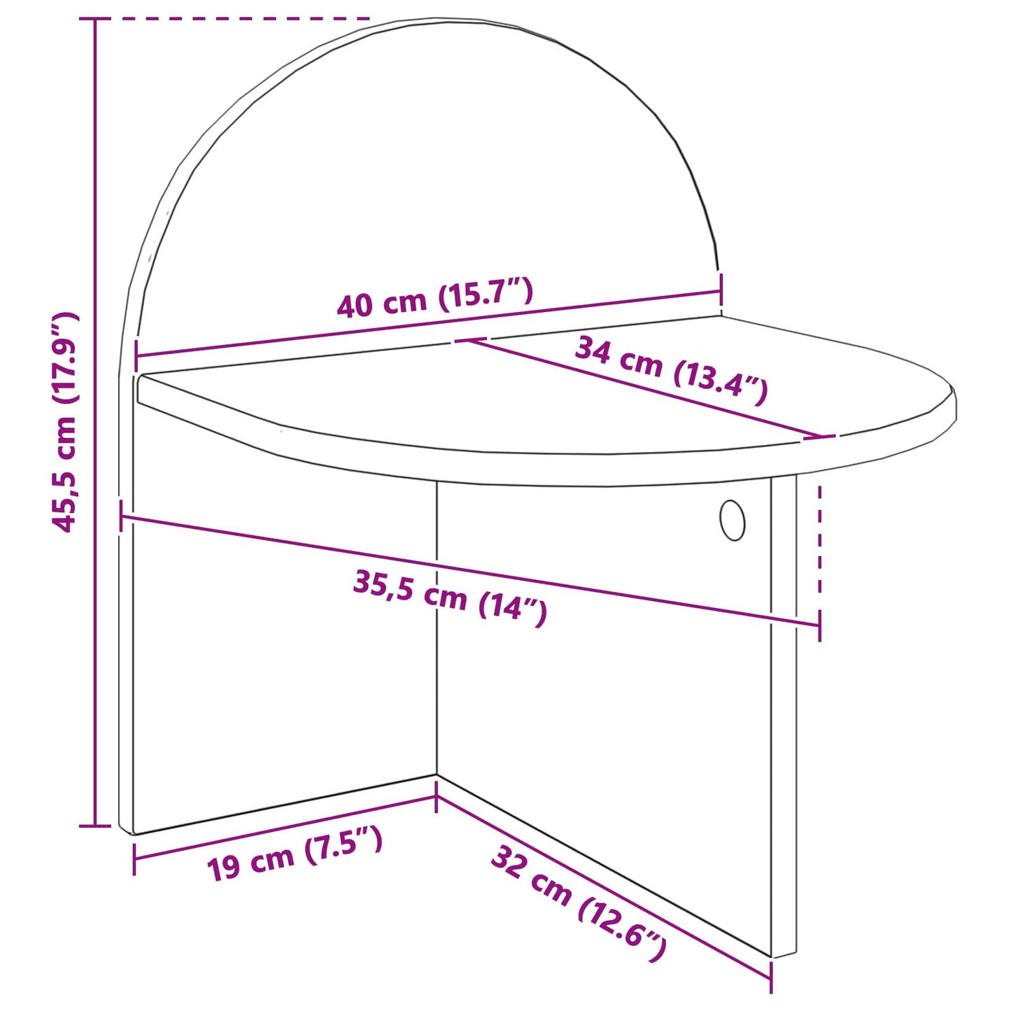 vidaXL Bedside Table 2 pcs Artisan Oak 40 x 35.5 x 45.5 cm