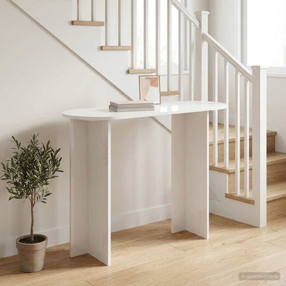 vidaXL Console Table White 100 x 39.5 x 75 cm Engineered Wood