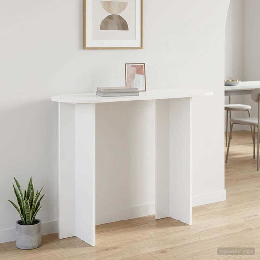 vidaXL Console Table White 100 x 39.5 x 75 cm Engineered Wood