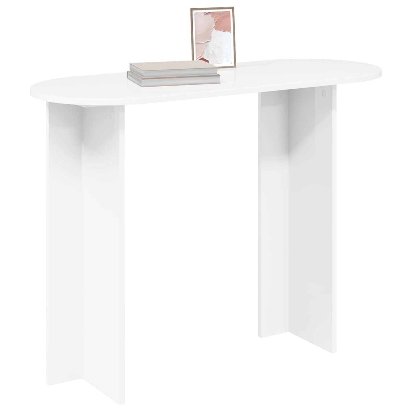 vidaXL Console Table White 100 x 39.5 x 75 cm Engineered Wood