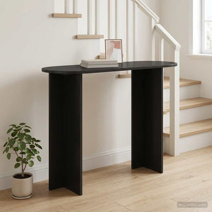 vidaXL Console Table Black Oak 100 x 39.5 x 75 cm Engineered Wood